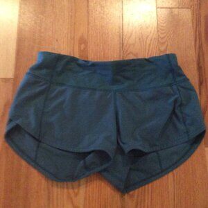 Lululemon Blue Lagoon 2.5" Speed Up Shorts Size 2